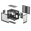 DeepCool Számítógépház - CG330 3F (fekete, ablakos, 3x12cm A-RGB, BTF, mATX, 2xUSB3.0, 1xUSB2.0)