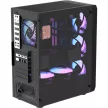Formula Számítógépház - Air Power G1 Plus Fekete (fekete, ablakos, 6x12cm venti, mATX, 1xUSB3.0, 1xUSB2.0, 1xType-C)