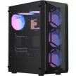 Formula Számítógépház - Air Power G1 Plus Fekete (fekete, ablakos, 6x12cm venti, mATX, 1xUSB3.0, 1xUSB2.0, 1xType-C)
