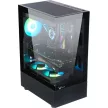 Formula Számítógépház - Crystal Z1 Fekete (fekete, ablakos, ATX, 1xUSB3.0, 1xUSB2.0, 1xType-C)