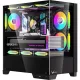 Formula Számítógépház - Crystal Z1M Fekete (fekete, ablakos, mATX, 1xUSB3.0, 1xUSB2.0)