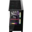 Formula Számítógépház - Crystal Z1M Fekete (fekete, ablakos, mATX, 1xUSB3.0, 1xUSB2.0)