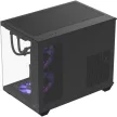 Formula Számítógépház - Crystal Z2M Plus Fekete AR V2 (fekete, ablakos, mATX,3x12 cm venti,2xUSB2.0, 1xUSB3.0, 1xType-C)