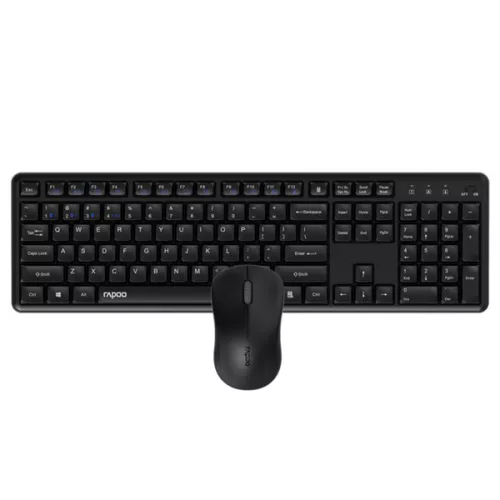 Rapoo Billentyűzet/Optikai Egér Szett - 229634 8150M (vezeték nélküli, multimode, 1300 DPI, HU, fekete)