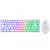 The G-Lab Gaming kit - 2 in 1 COMBO HYDROGEN W/HU (TKL billentyűzet, egér, 6200 DPI, RGB, USB-A, fehér, magyar)