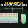 The G-Lab Gaming kit - 2 in 1 COMBO HYDROGEN W/HU (TKL billentyűzet, egér, 6200 DPI, RGB, USB-A, fehér, magyar)