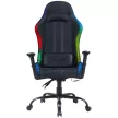 The G-Lab Gamer szék - KS ELECTRON EX (fekete; állítható magasság; áll. kartámasz, RGB LED)