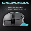 Spirit of Gamer Egér - ELITE-M60 Fekete (Optikai, 20000 DPI, 1000Hz, 9 programozható gomb, RGB, vezetékes, fekete)