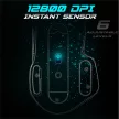 Spirit of Gamer Egér - PRO-M5 Arctic (Optikai, 12800DPI, 1000Hz, 8 gomb, harisnyázott kábel, fehér)