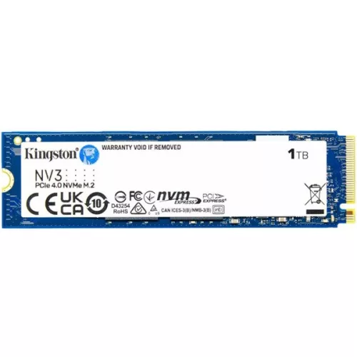 Kingston SSD 1TB - SNV3S/1000G (M.2 NVMe NV2, R/W: 6000/4000MB/s)
