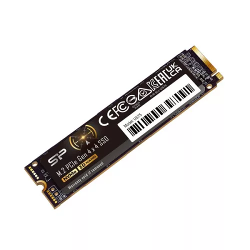 Silicon Power SSD - 1TB US75 (r:7000MB/s; w:6000 MB/s, NVMe 1.4 támogatás, M.2 PCIe Gen 4x4)