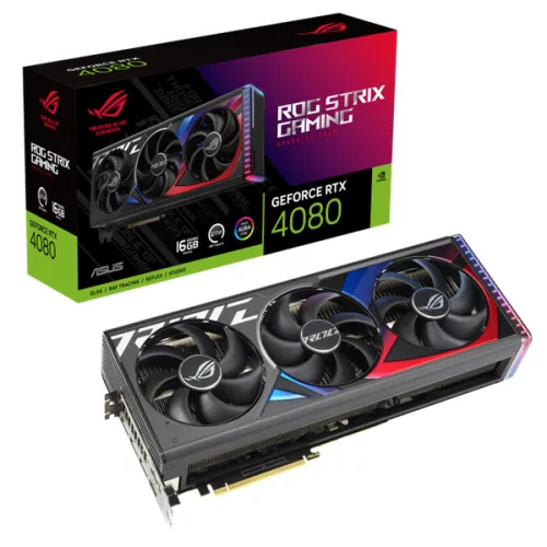 Asus Videokártya - nVidia ROG-STRIX-RTX4080-16G-GAMING (16384MB, GDDR6X, 2535/22400 Mhz, 256bit, 2xHDMI, 3xDP)