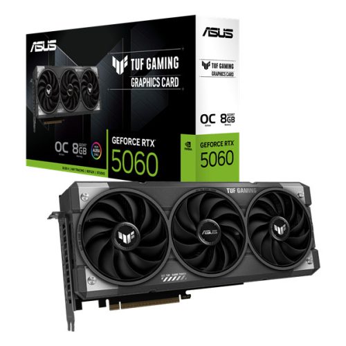 Asus Videokártya - nVidia TUF-RTX5060-O8G-GAMING (8192MB, GDDR7, 128bit, 1xHDMI, 3xDP)