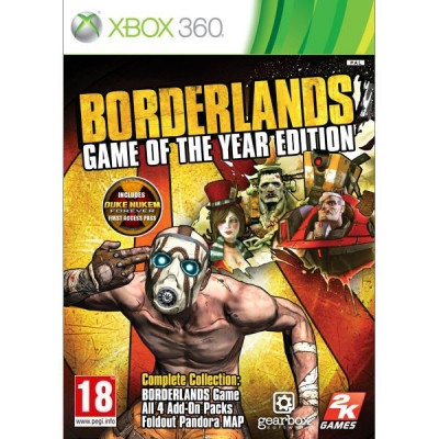 Borderlands Game of the Year edition Xbox 360 (használt, karcmentes)