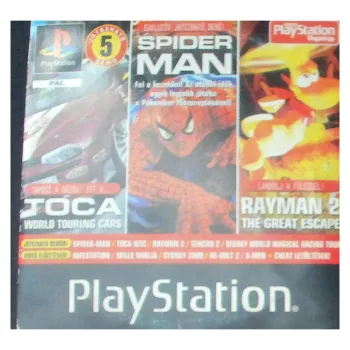  TOCA World Touring Cars | Spider-Man | Rayman 2: The Great Escape PS1 DEMO lemez (használt)