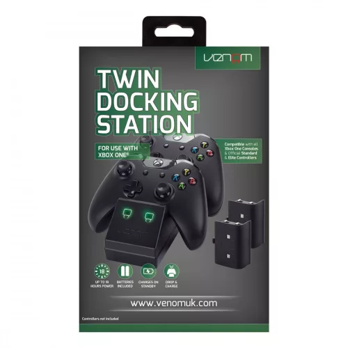 Venom Xbox One fekete töltőállomás + 2 db akkumulátor VS2851
