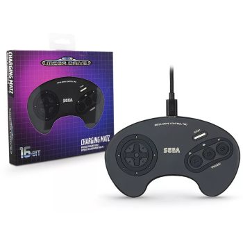   Numskull Sega Mega Drive 10W Qi univerzális vezeték nélküli töltő - fekete NS2801