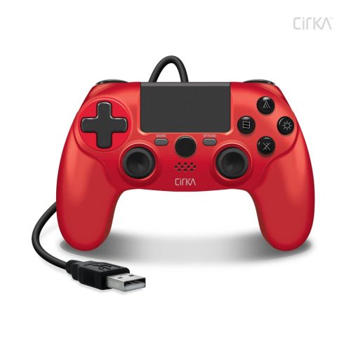 Hyperkin Cirka NuForce vezetékes kontroller PS4/PC  - Piros (M07527-RD)