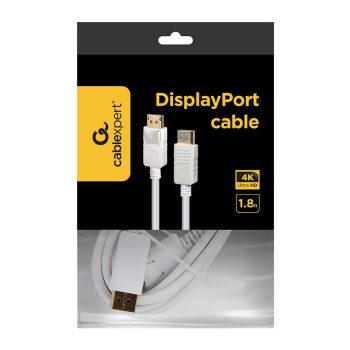 Gembird CC-DP2-6-W DisplayPort Cable 1,8m White