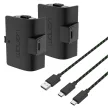 Venom Xbox One /  Series S / X fekete akkucsomag ( 2 db 1100mAh) + 3 méter töltőkábel VS2883