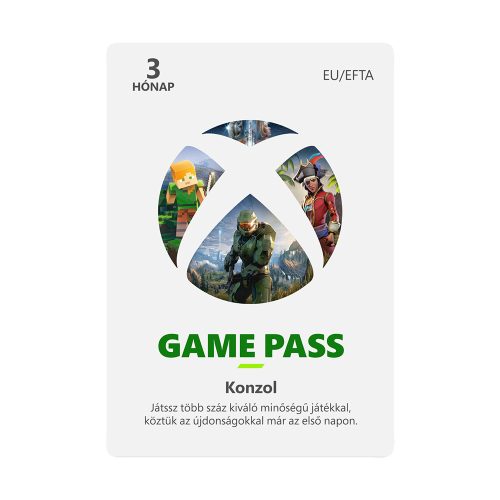 3 Hónapos Xbox Game Pass előfizetés (Kézzel fogható kártya!) JPU-00086D