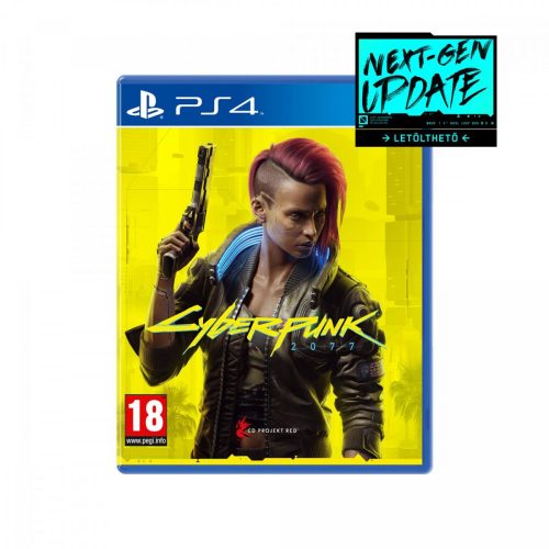 Cyberpunk 2077 PS4 / PS5 (magyar felirat) (használt, karcmentes) + Ajándék fémtok