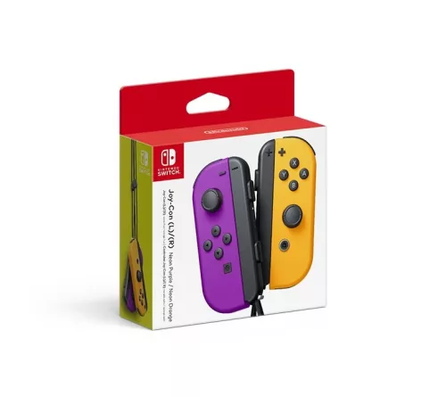 Nintendo Switch Joy-Con Kontroller Neon Lila és narancssárga (használt, 1 hónap jótállás)