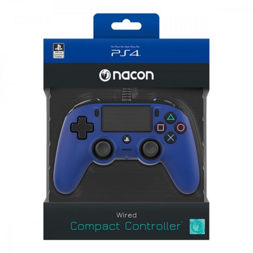 Nacon Wired Compact Controller Kék (vezetékes kontroller) PS4/PC