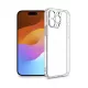 Basic ütésálló, átlátszó tok, kameravédővel iPhone 15 Pro Max