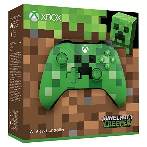 Xbox One S vezeték nélküli kontroller Minecraft Creeper (használt, 1 hónap jótállás)