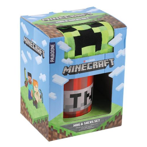 Minecraft ajándékcsomag (zokni + bögre)