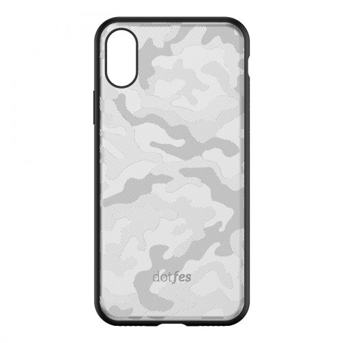 Dotfes G07 Terepmintás iPhone XS Max tok (ezüst)