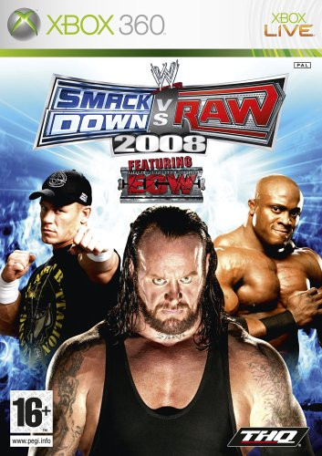 Smack Down vs Raw 2008 Xbox 360 (használt karcmentes)