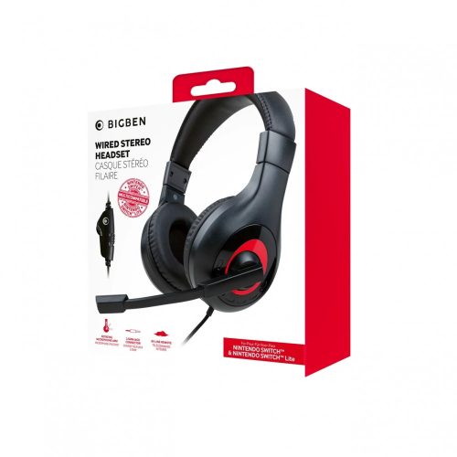 Bigben Stereo Gaming Headset Switch - Fekete
