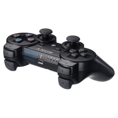 Playstation 3 Dualshock 3 kontroller (fekete, vezeték nélküli, akkus) (használt, 1 hó garancia)