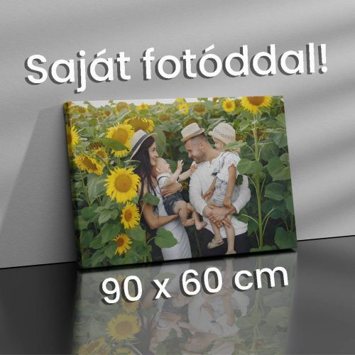 Egyedi VÁSZONKÉP saját fényképből - Fekvő 90 x 60 cm