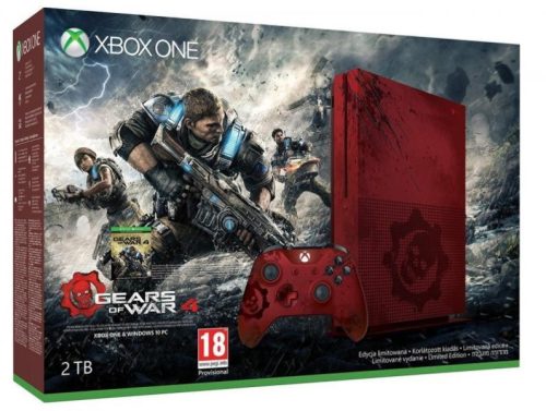 Xbox One S Slim 2 TB Gears of war 4 Limited Edition gépcsomag (használt, 6 hónap jótállás)