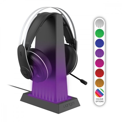 Venom Univerzális RGB LED, világítós, fejhallgatóállvány VS3059