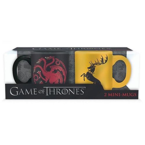 Trónok harca Bögre Csomag - Targaryen és Baratheon ház logóval