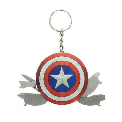 Marvel - Avengers Captain America Pajzs Multifunkciós kulcstartó - Goodloot
