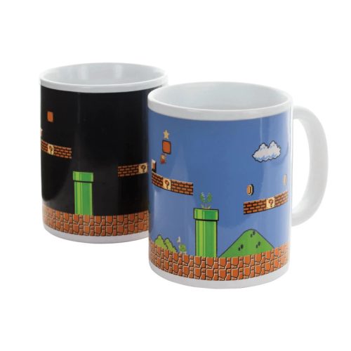 Super Mario Bros. hőre változó bögre
