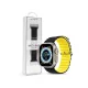 Devia APPLE WATCH SZILIKON SPORT SZÍJ 42/44/45/49 MM - Fekete / Sárga