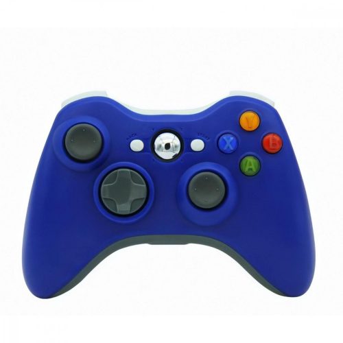 Utángyártott Xbox 360/PC/PS3 Vezetéknélküli Kontroller (USB adapterrel) (Kék)
