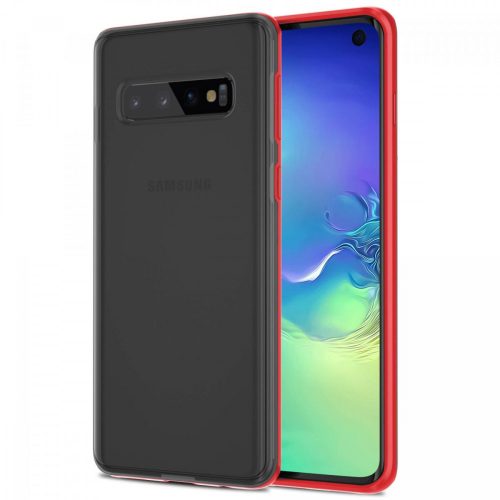 Polychromatic ütésálló, kemény tok, piros, ajándék díszdobozban! Samsung S10