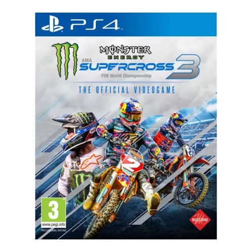 Monster Energy Supercross 3 PS4 (hasznalt,karcmentes)