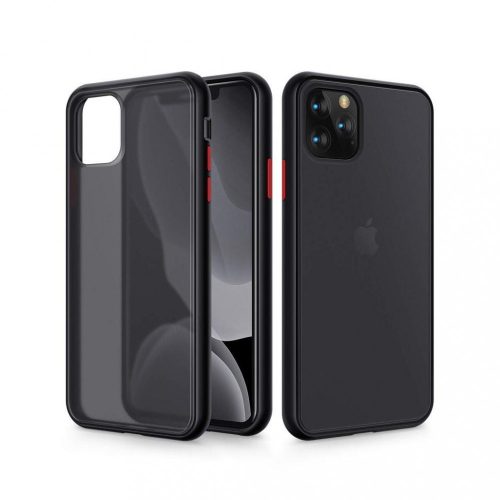 Polychromatic ütésálló, kemény tok, fekete/piros, ajándék díszdobozban! iPhone 12 Mini