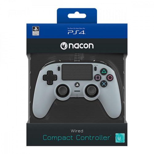 Nacon Wired Compact Controller Szürke (vezetékes kontroller) PS4/PC