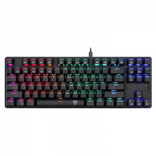 T-Dagger Bora Vezetékes Gaming Billentyűzet (fekete, kék switch-el)