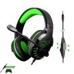 Spirit of Gamer PRO-H3 Fejhallgató  Xbox One / Series X/S, 3-5mm jack, zöld - MIC-PH3XXS
