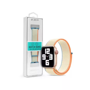   Devia APPLE WATCH SZÖVET SPORT SZÍJ 38/40/41 MM - Krém fehér